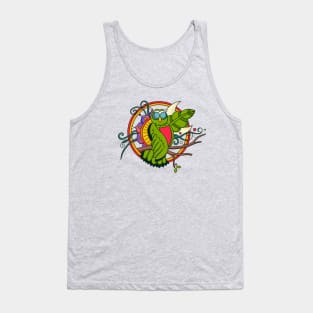 Green Owl Tank Top